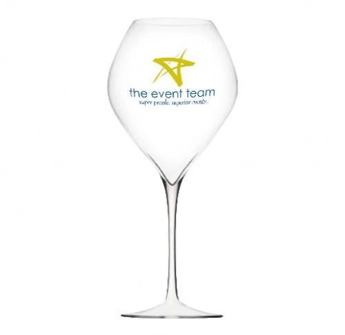 77cl Large Red Wine Glasses Printed Logo